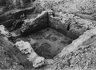 Voorraadkelder van de Romeinse villa te Rosmeer