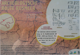 Infopaneel archeiologische route Rosmeer